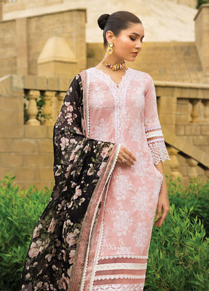 Zainab Chottani Embroidered Lawn Suits Unstitched 3 Piece ZC23L 1A - Luxury Collection