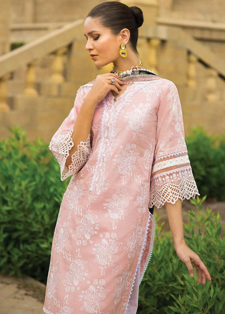 Zainab Chottani Embroidered Lawn Suits Unstitched 3 Piece ZC23L 1A - Luxury Collection