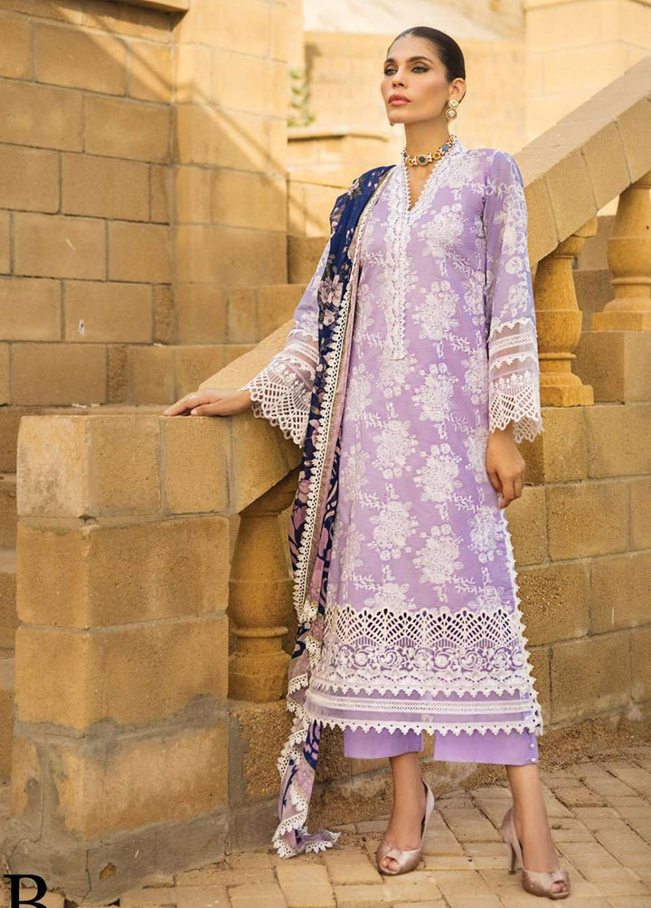 Zainab Chottani Embroidered Lawn Suits Unstitched 3 Piece ZC23L 1B - Luxury Collection