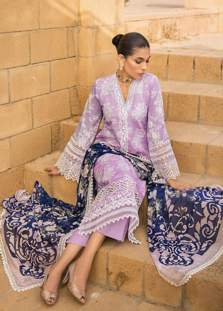 Zainab Chottani Embroidered Lawn Suits Unstitched 3 Piece ZC23L 1B - Luxury Collection
