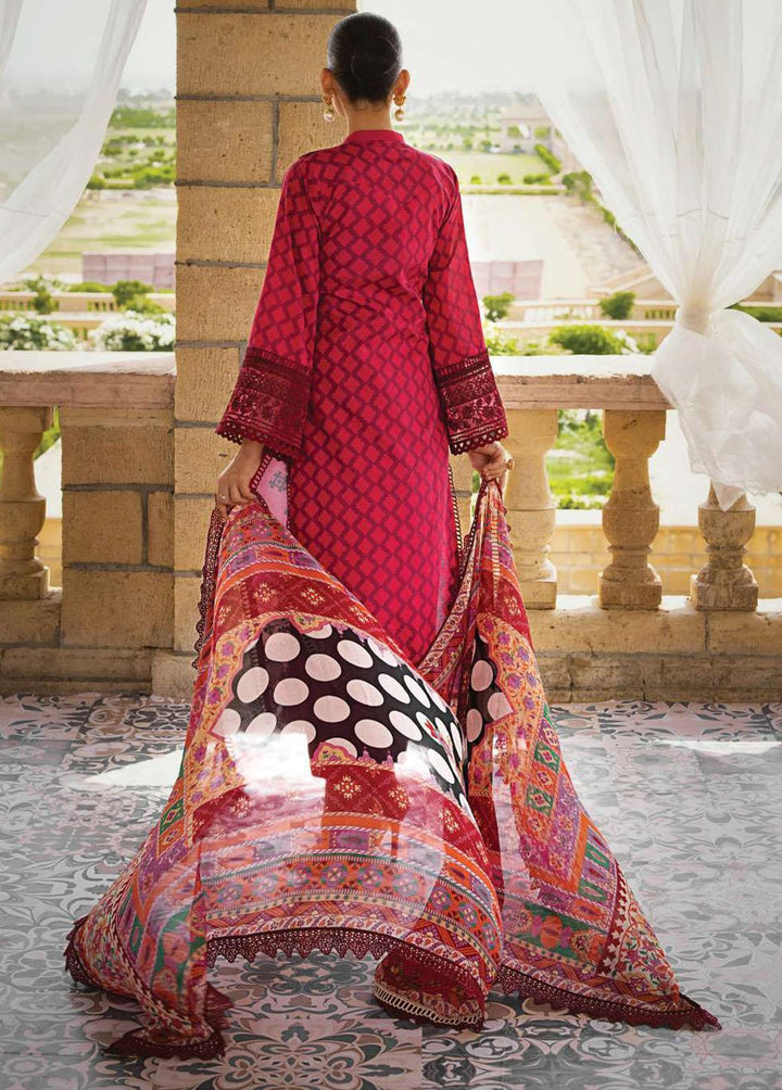 Zainab Chottani Embroidered Lawn Suits Unstitched 3 Piece ZC23L 3A - Luxury Collection