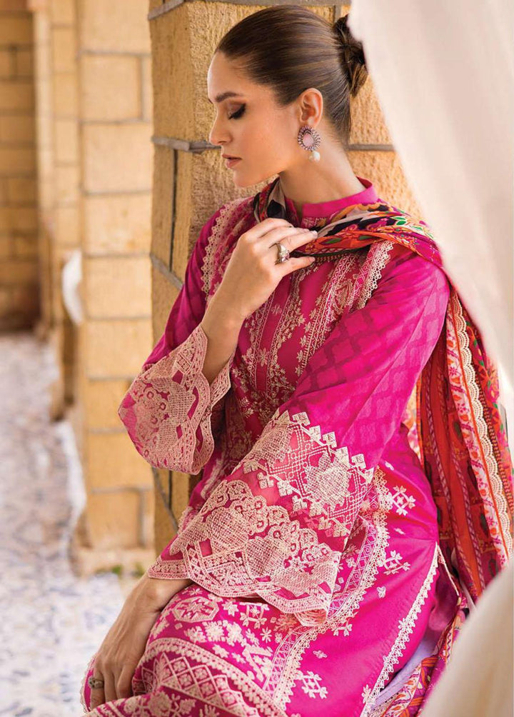 Zainab Chottani Embroidered Lawn Suits Unstitched 3 Piece ZC23L 3B - Luxury Collection