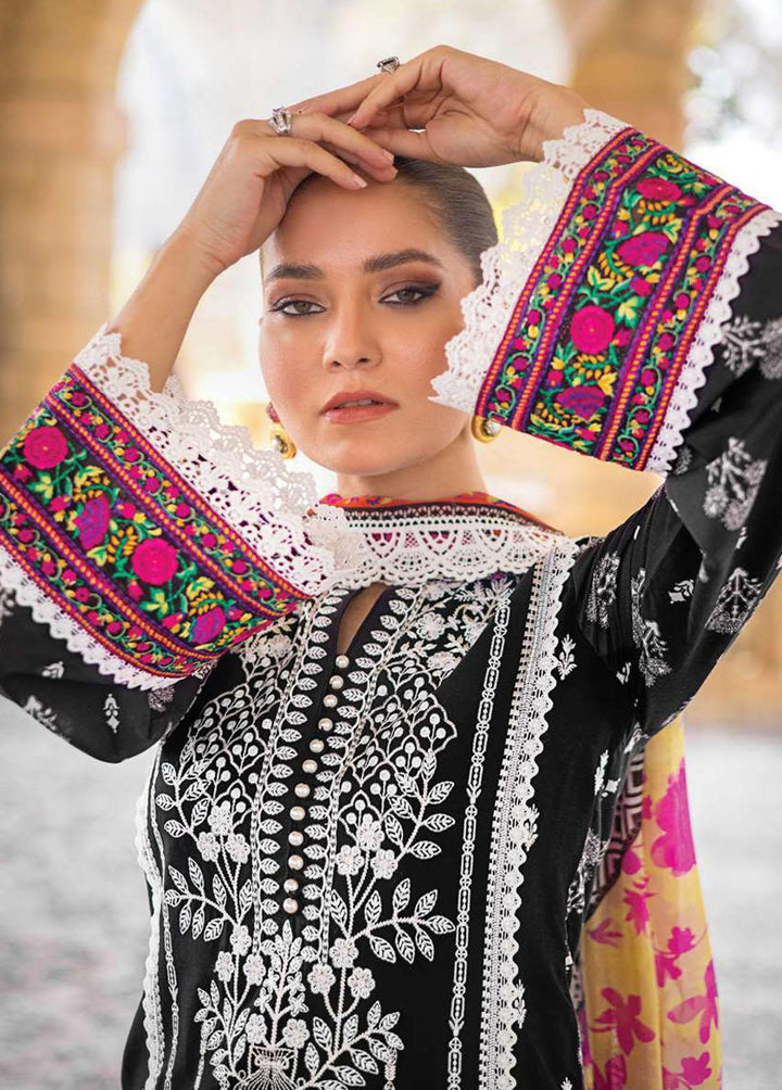 Zainab Chottani Embroidered Lawn Suits Unstitched 3 Piece ZC23L 5A - Luxury Collection