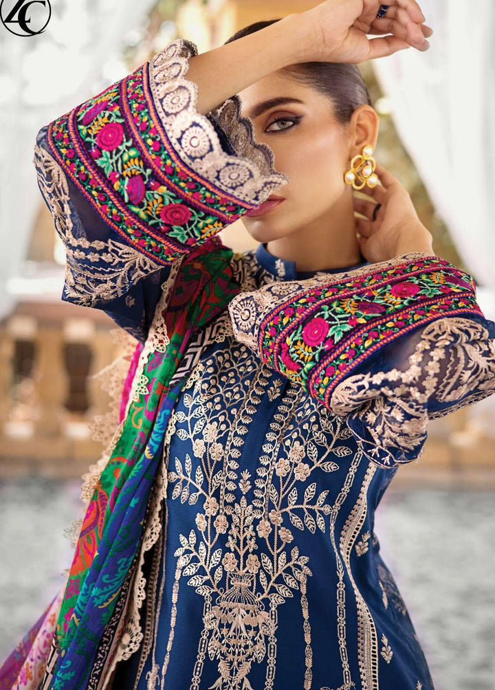 Zainab Chottani Embroidered Lawn Suits Unstitched 3 Piece ZC23L 5B - Luxury Collection
