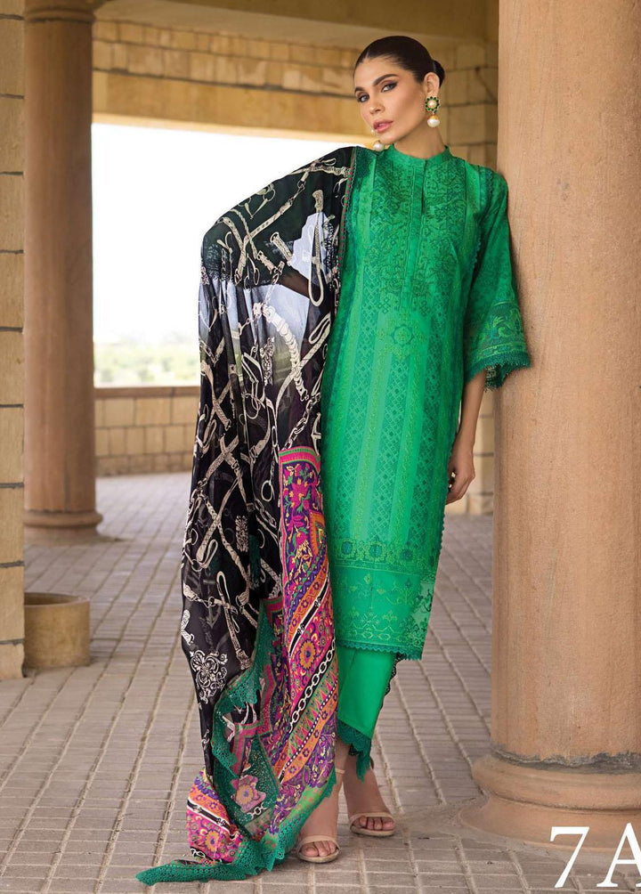 Zainab Chottani Embroidered Lawn Suits Unstitched 3 Piece ZC23L 7A - Luxury Collection