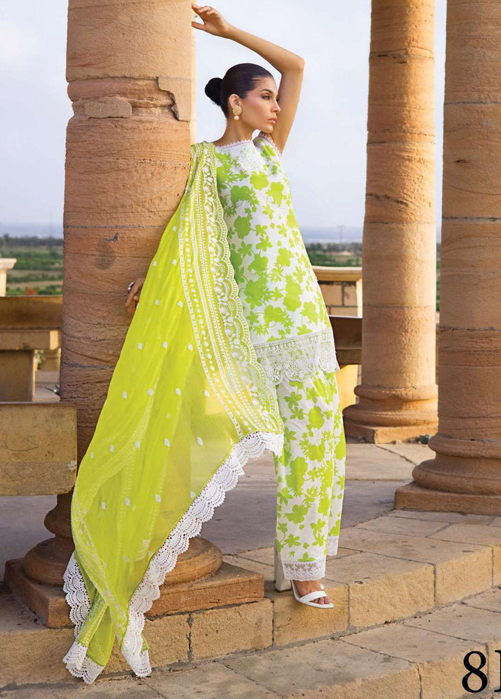 Zainab Chottani Embroidered Lawn Suits Unstitched 3 Piece ZC23L 8A - Luxury Collection