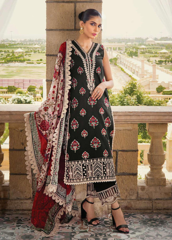 Zainab Chottani Embroidered Lawn Suits Unstitched 3 Piece ZC23L 9A - Luxury Collection