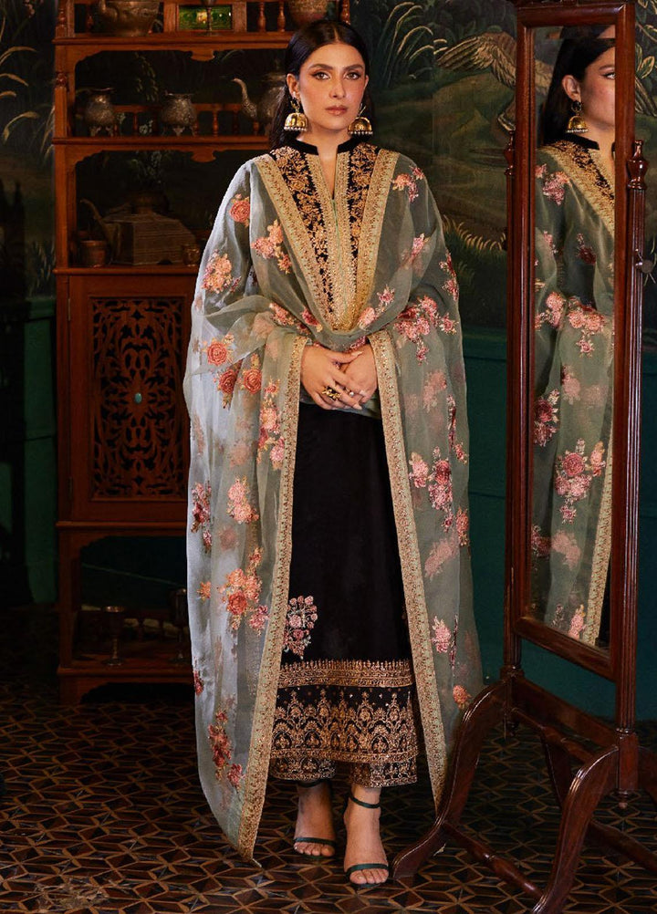 Zainab Chottani Embroidered Velvet Suits Unstitched 3 Piece ZC23UV D1 Andleep - Luxury Collection