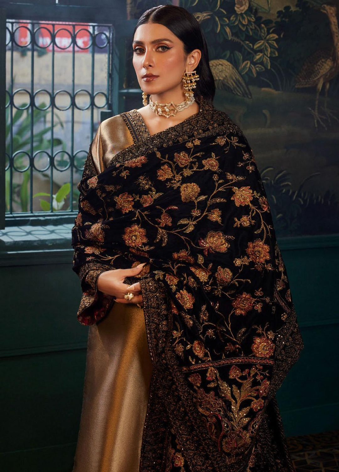 Zainab Chottani Embroidered Brocade Suits Unstitched 3 Piece ZC23UV D7 Maysa - Luxury Collection