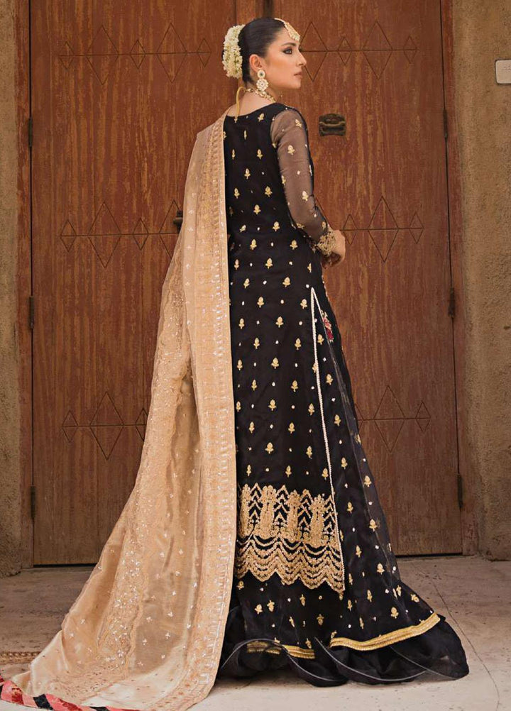 Zainab Chottani Embroidered Organza Suits Unstitched 4 Piece ZC23WF D-02 Dilbahar - Wedding Collection