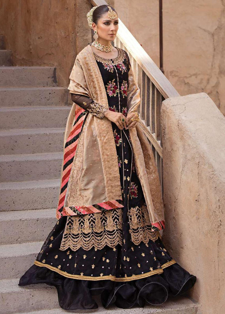 Zainab Chottani Embroidered Organza Suits Unstitched 4 Piece ZC23WF D-02 Dilbahar - Wedding Collection