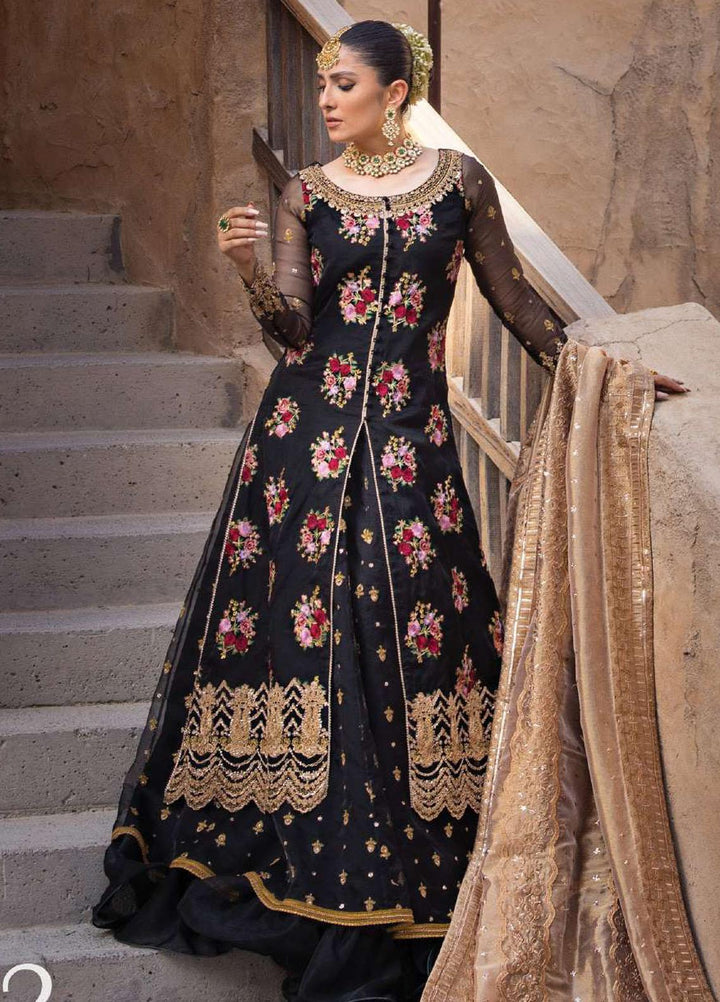 Zainab Chottani Embroidered Organza Suits Unstitched 4 Piece ZC23WF D-02 Dilbahar - Wedding Collection