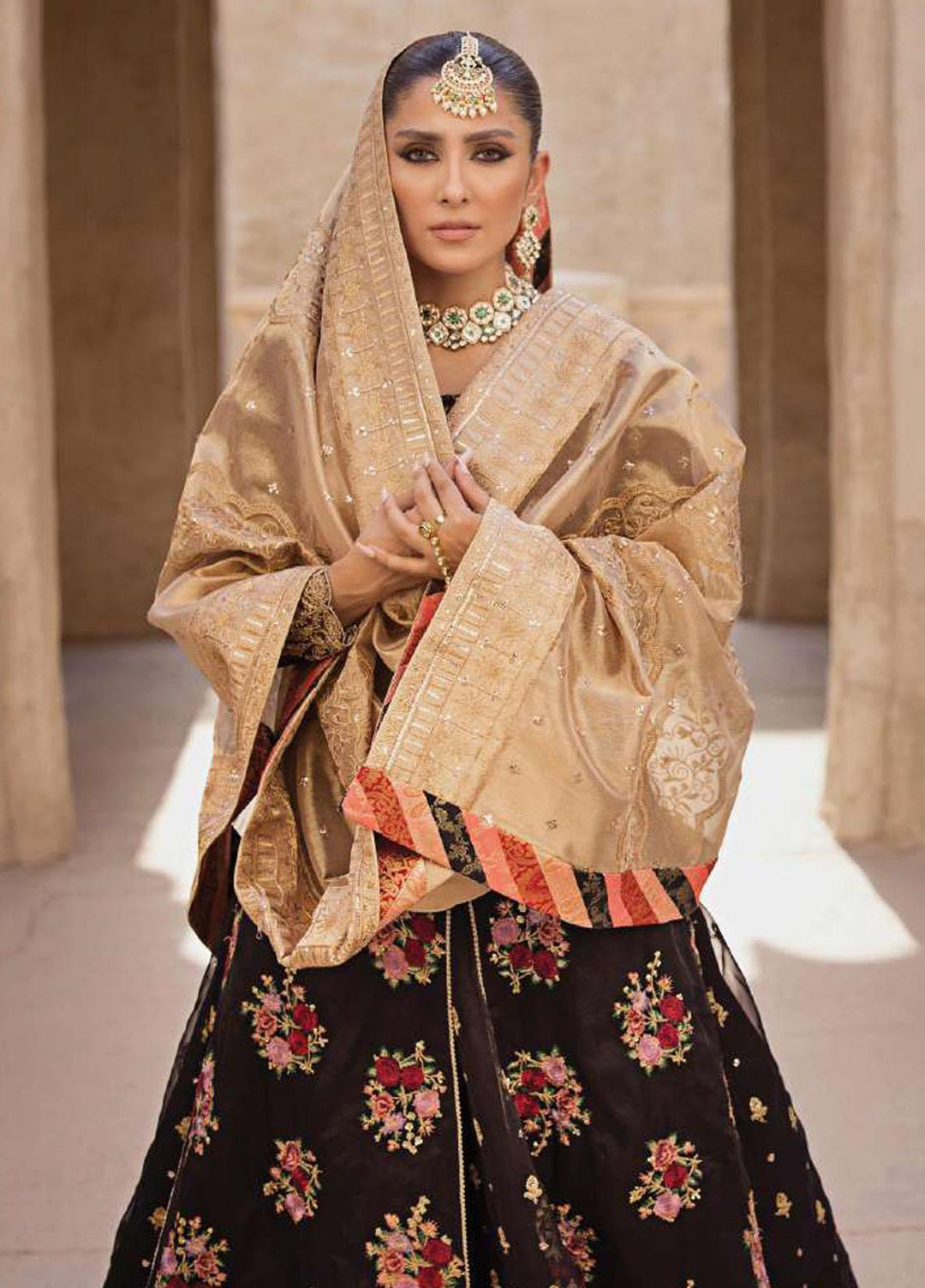 Zainab Chottani Embroidered Organza Suits Unstitched 4 Piece ZC23WF D-02 Dilbahar - Wedding Collection