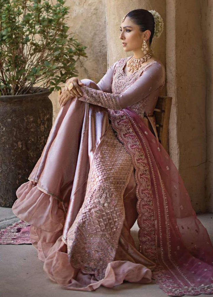 Zainab Chottani Embroidered Brocade Suits Unstitched 4 Piece ZC23WF D-07 Mah-e-Noor - Wedding Collection