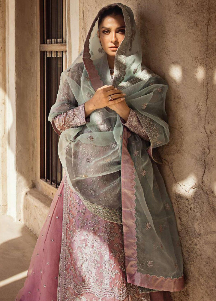 Zainab Chottani Embroidered Brocade Suits Unstitched 4 Piece ZC23WF D-08 Nermin - Wedding Collection