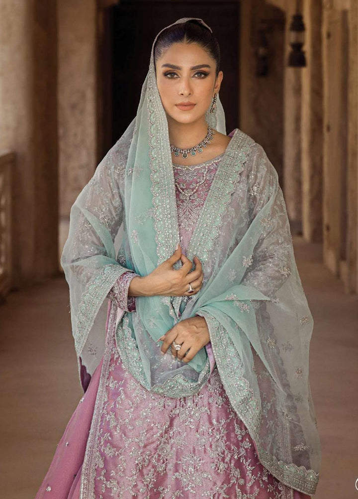 Zainab Chottani Embroidered Brocade Suits Unstitched 4 Piece ZC23WF D-08 Nermin - Wedding Collection
