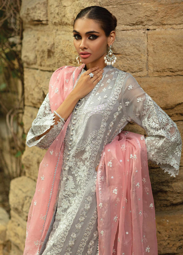 Zainab Chottani Embroidered Chiffon Suits Unstitched 3 Piece ZC21WF Hayal 09 - Wedding Collection