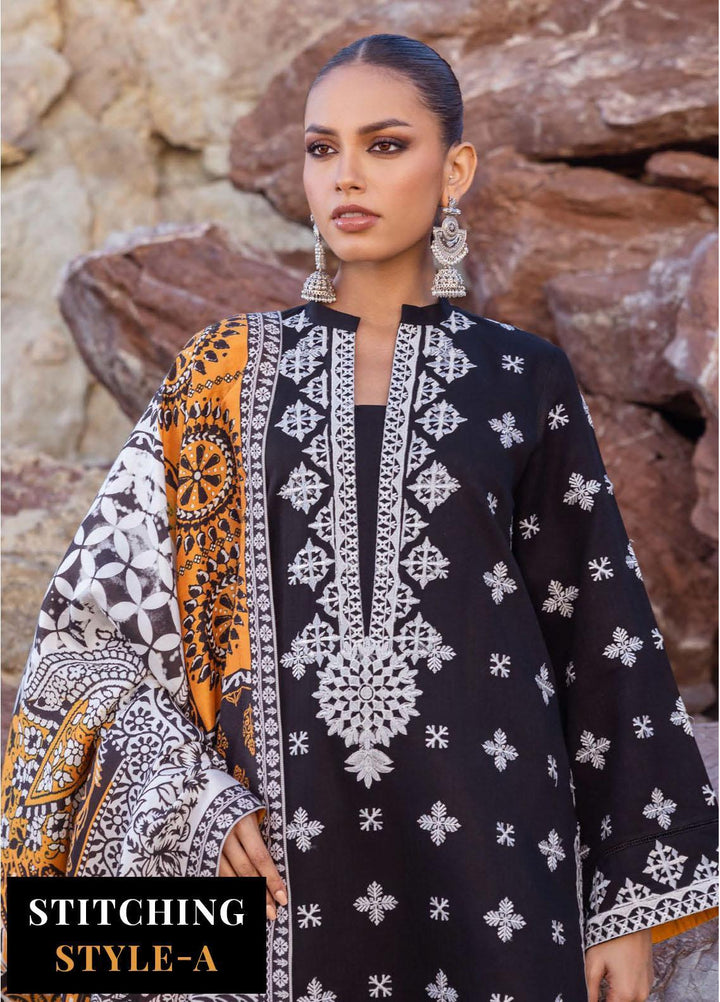 Zainab Chottani Embroidered Herringbone Suits Unstitched 3 Piece ZC23WS D9 Ryma - Winter Collection