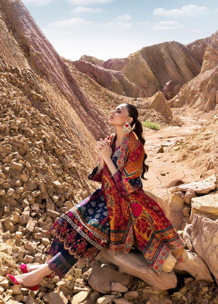 Zainab Chottani Embroidered  Suits Unstitched 3 Piece ZC22W 01 Sanem - Winter Collection