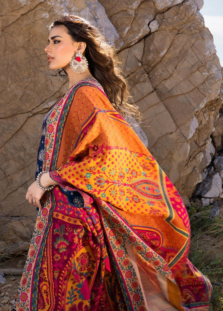 Zainab Chottani Embroidered  Suits Unstitched 3 Piece ZC22W 01 Sanem - Winter Collection