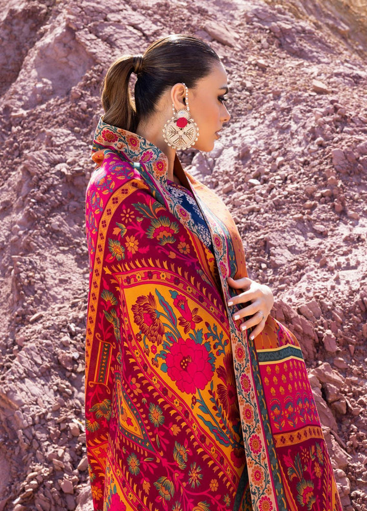 Zainab Chottani Embroidered  Suits Unstitched 3 Piece ZC22W 01 Sanem - Winter Collection