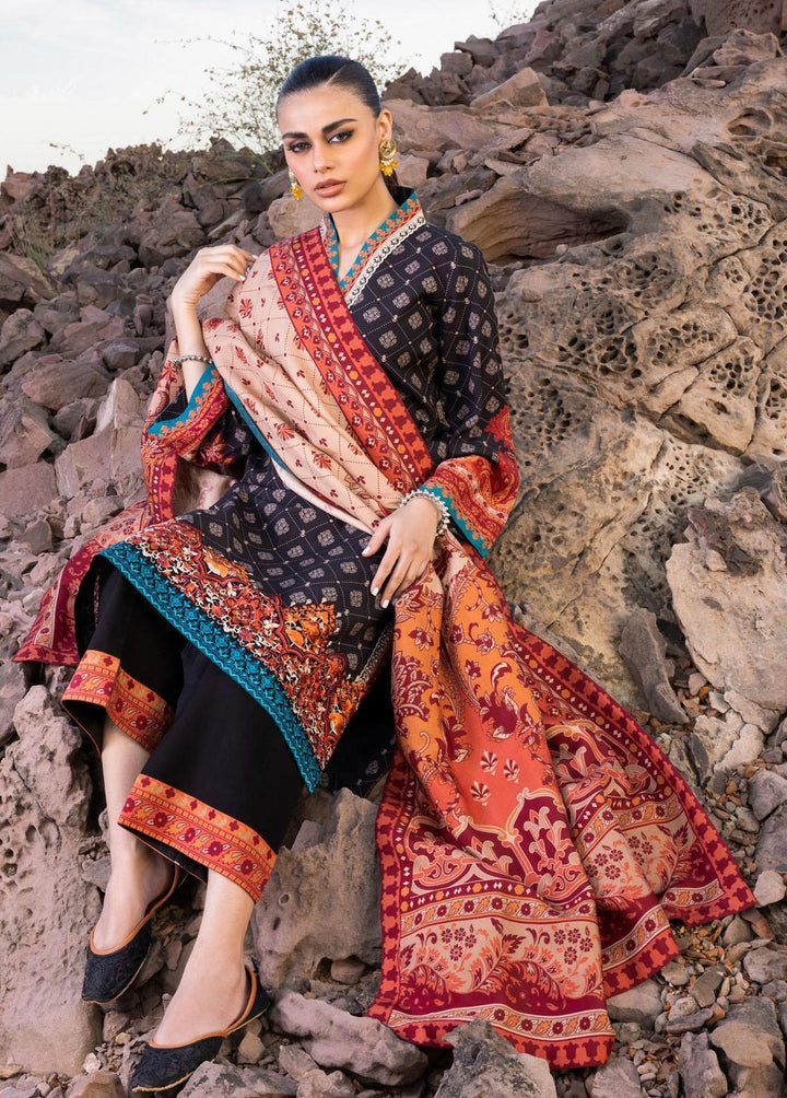 Zainab Chottani Embroidered  Suits Unstitched 3 Piece ZC22W 02 Mahrosh - Winter Collection