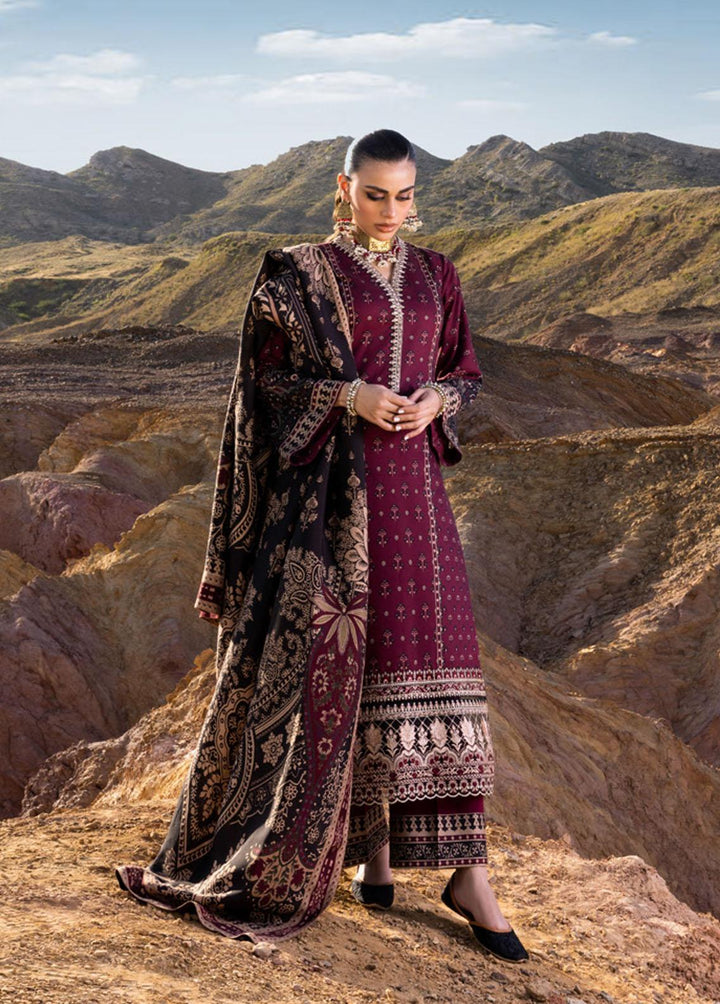 Zainab Chottani Embroidered  Suits Unstitched 3 Piece ZC22W 04 Yareen - Winter Collection