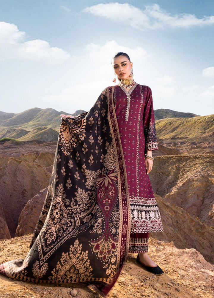 Zainab Chottani Embroidered  Suits Unstitched 3 Piece ZC22W 04 Yareen - Winter Collection