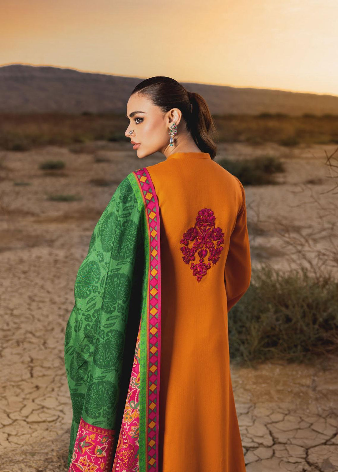 Zainab Chottani Embroidered  Suits Unstitched 3 Piece ZC22W 06 Maya - Winter Collection