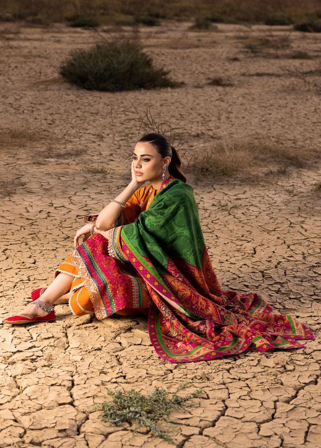 Zainab Chottani Embroidered  Suits Unstitched 3 Piece ZC22W 06 Maya - Winter Collection