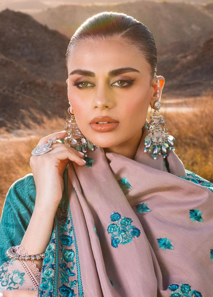 Zainab Chottani Embroidered  Suits Unstitched 3 Piece ZC22W 08 Parsa - Winter Collection