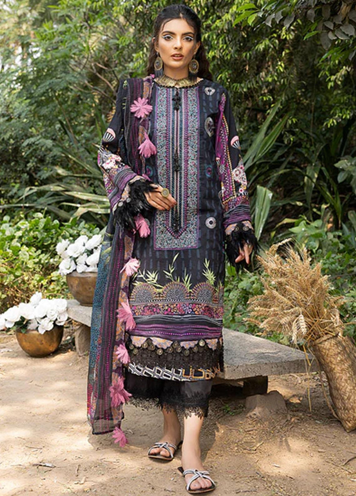 Zaire Print By Izel Embroidered Lawn Suits Unstitched 3 Piece IZL23Z Kofy - Summer Collection
