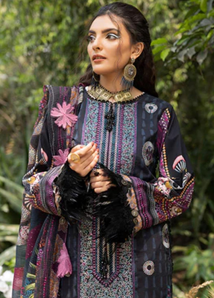 Zaire Print By Izel Embroidered Lawn Suits Unstitched 3 Piece IZL23Z Kofy - Summer Collection