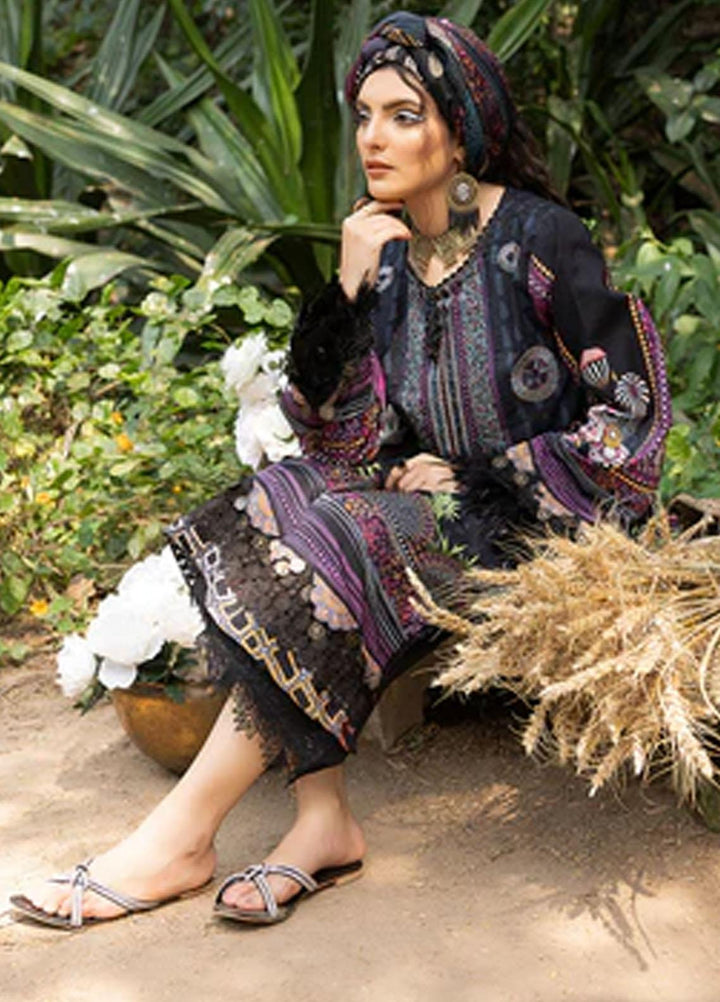 Zaire Print By Izel Embroidered Lawn Suits Unstitched 3 Piece IZL23Z Kofy - Summer Collection