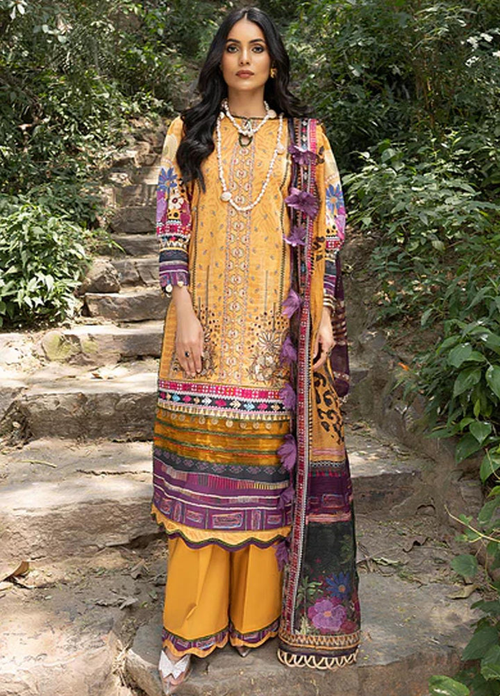 Zaire Print By Izel Embroidered Lawn Suits Unstitched 3 Piece IZL23Z Makao - Summer Collection