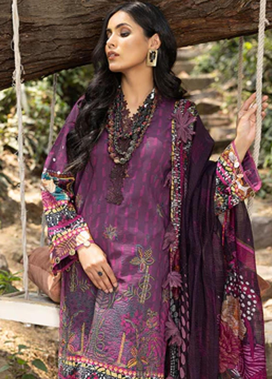 Zaire Print By Izel Embroidered Lawn Suits Unstitched 3 Piece IZL23Z Zola - Summer Collection