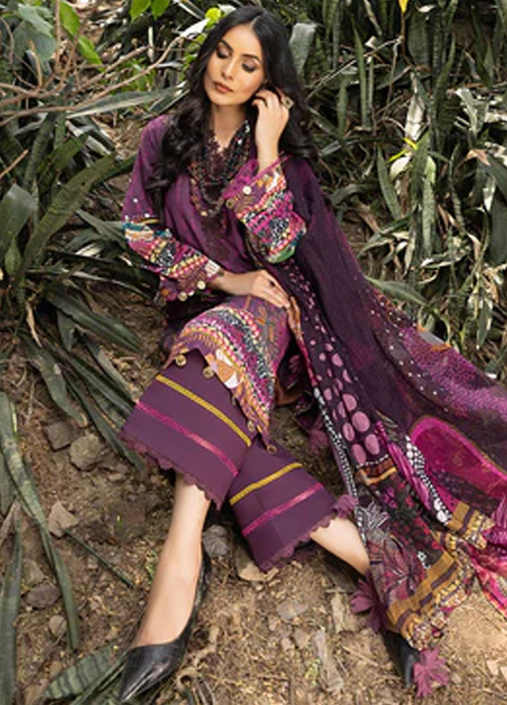 Zaire Print By Izel Embroidered Lawn Suits Unstitched 3 Piece IZL23Z Zola - Summer Collection