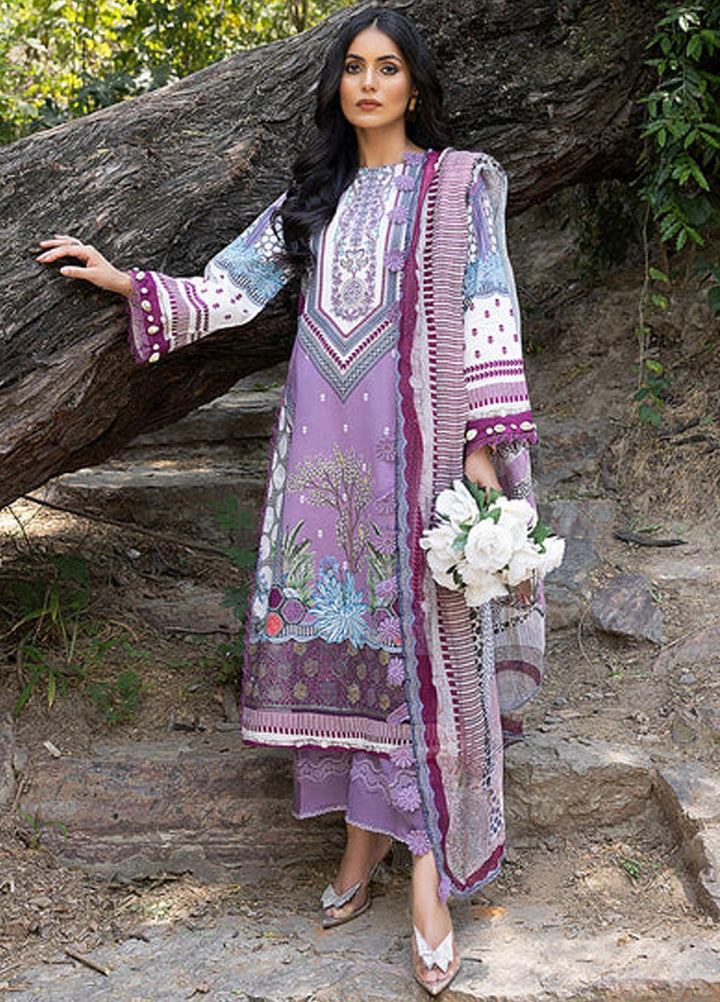 Zaire Print By Izel Embroidered Lawn Suits Unstitched 3 Piece IZL23Z Zuro - Summer Collection