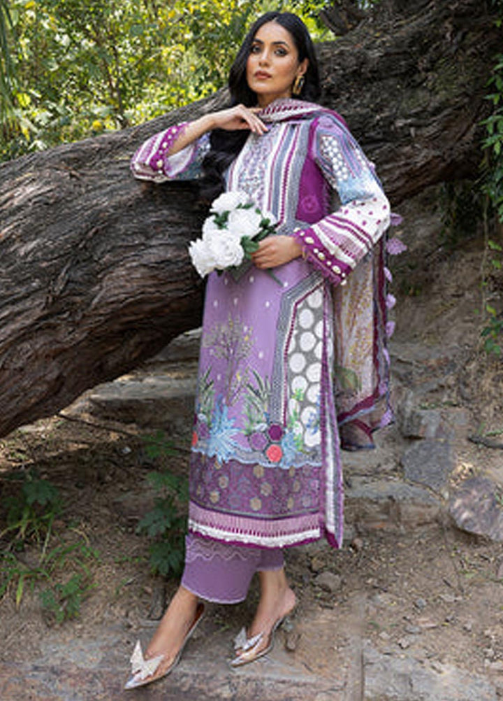 Zaire Print By Izel Embroidered Lawn Suits Unstitched 3 Piece IZL23Z Zuro - Summer Collection