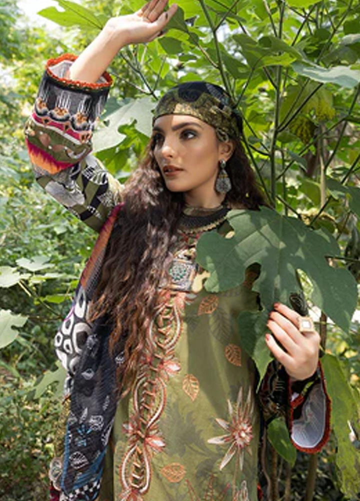 Zaire Print By Izel Embroidered Lawn Suits Unstitched 3 Piece IZL23Z Sawana - Summer Collection