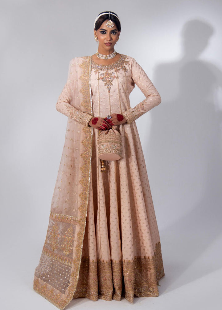 Zar-Bano by Scherezade Pret Hand Embellished N Embroidered Badla Banarsi Cotton 2 Piece Suit Mehtab