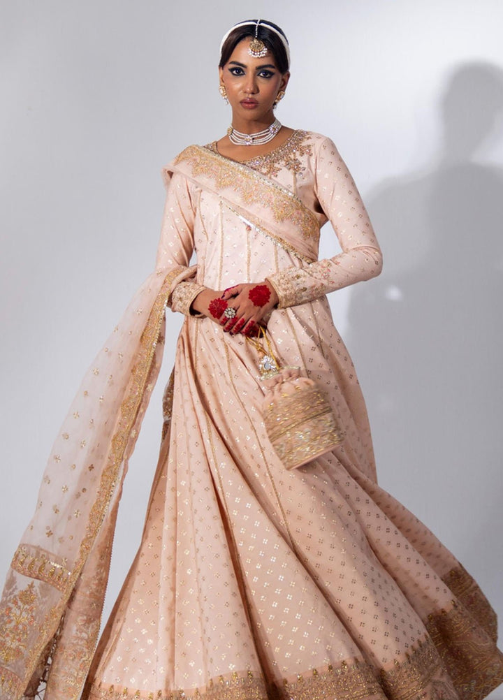 Zar-Bano by Scherezade Pret Hand Embellished N Embroidered Badla Banarsi Cotton 2 Piece Suit Mehtab