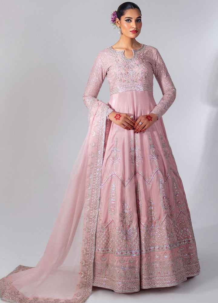 Zar-Bano by Scherezade Pret Hand Embellished N Embroidered Korean Rawsilk 2 Piece Suit Shanaya