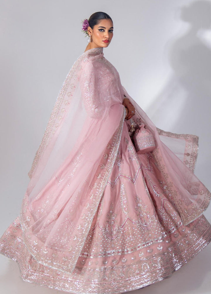 Zar-Bano by Scherezade Pret Hand Embellished N Embroidered Korean Rawsilk 2 Piece Suit Shanaya