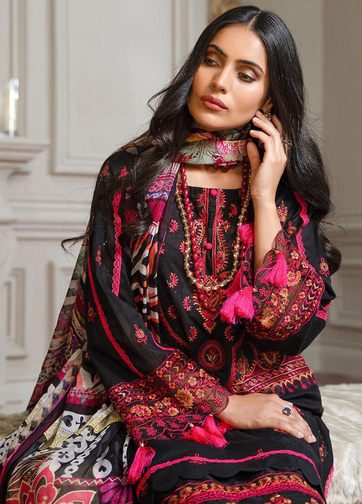 Zar-e-Gul By Zara Ali Embroidered Lawn Suits Unstitched 3 Piece ZRA22ZG ZA 2-A - Festive Collection
