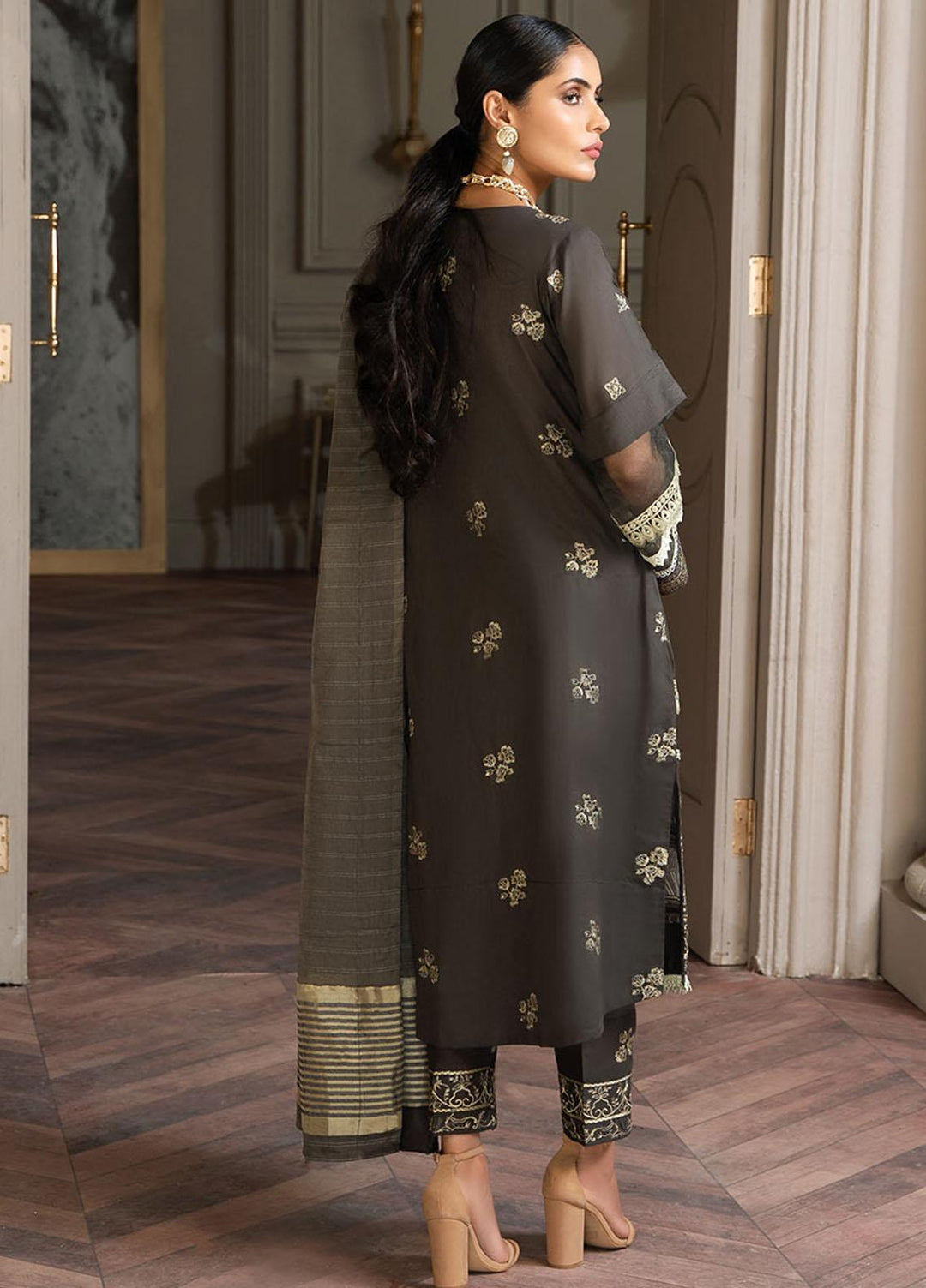 Zar-e-Gul By Zara Ali Embroidered Lawn Suits Unstitched 3 Piece ZRA22ZG ZA 4-A - Festive Collection