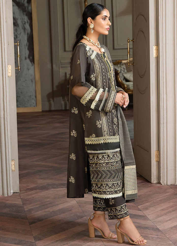 Zar-e-Gul By Zara Ali Embroidered Lawn Suits Unstitched 3 Piece ZRA22ZG ZA 4-A - Festive Collection