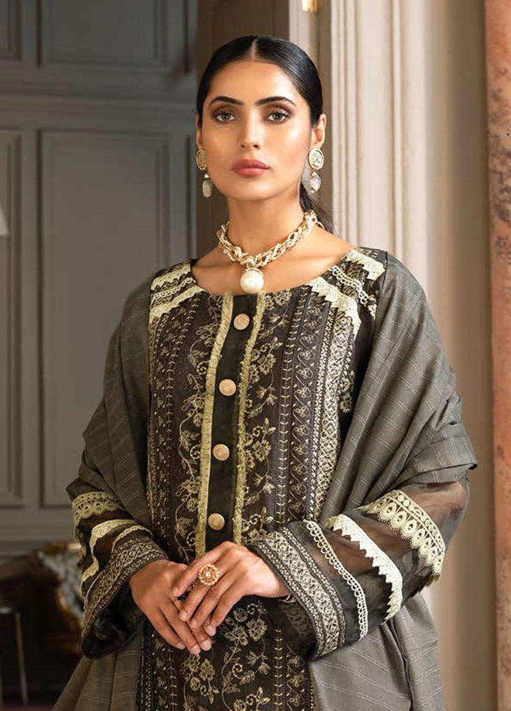 Zar-e-Gul By Zara Ali Embroidered Lawn Suits Unstitched 3 Piece ZRA22ZG ZA 4-A - Festive Collection