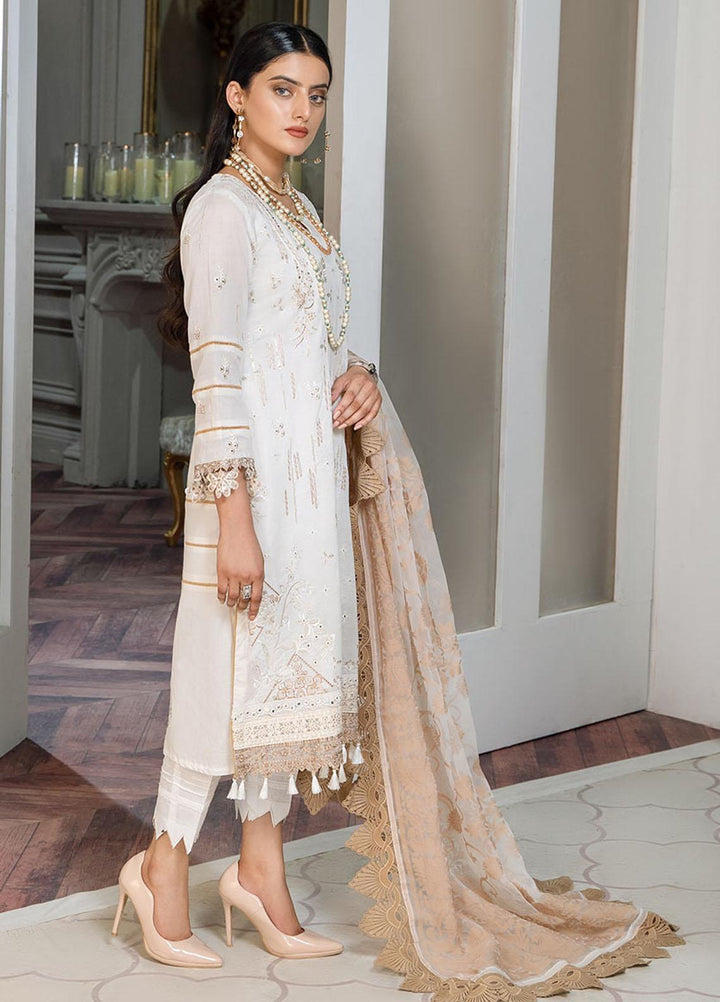 Zar-e-Gul By Zara Ali Embroidered Lawn Suits Unstitched 3 Piece ZRA22ZG ZA 6-A - Festive Collection