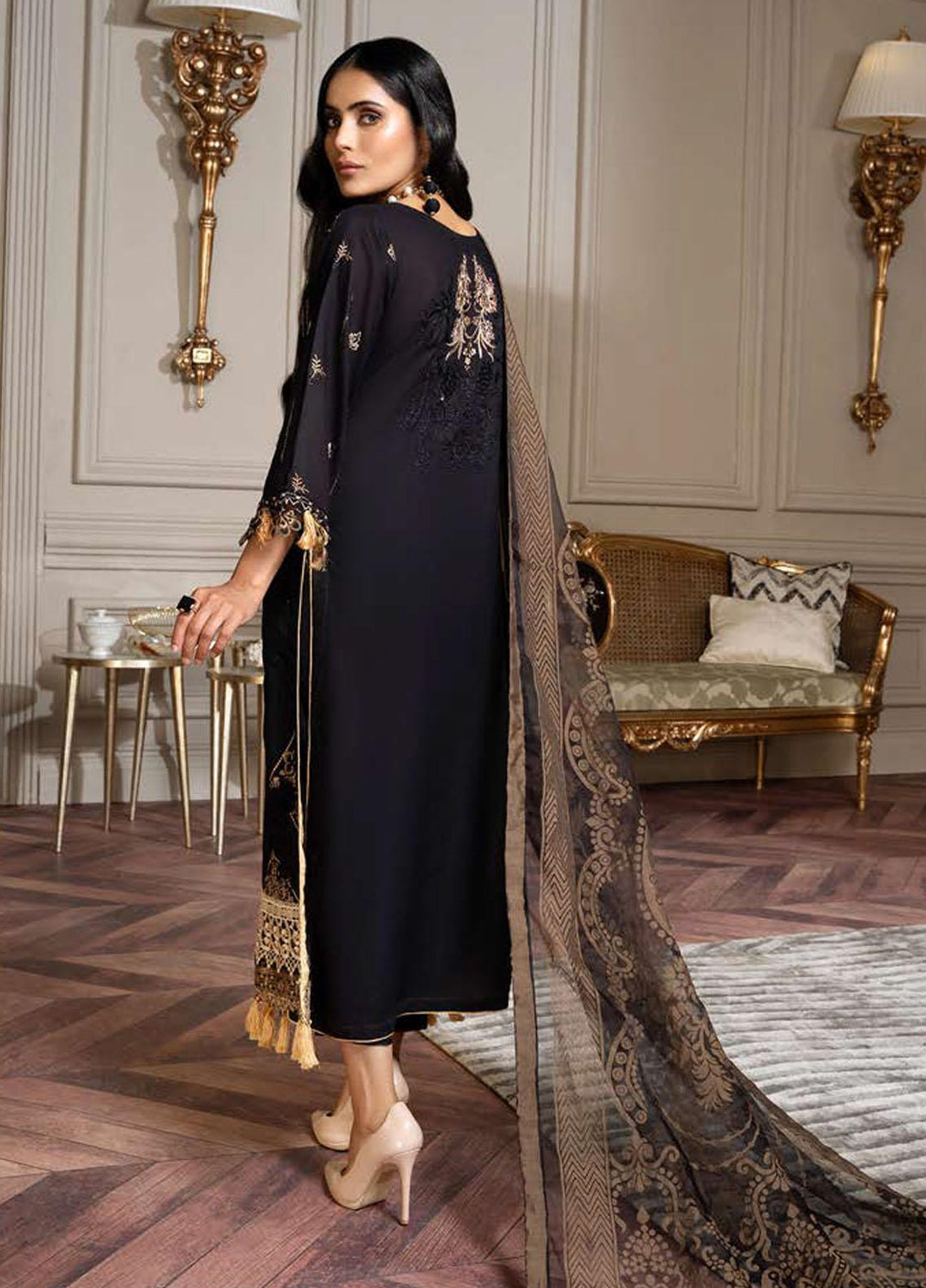 Zar-e-Gul By Zara Ali Embroidered Lawn Suits Unstitched 3 Piece ZRA22ZG ZA 6-B - Festive Collection